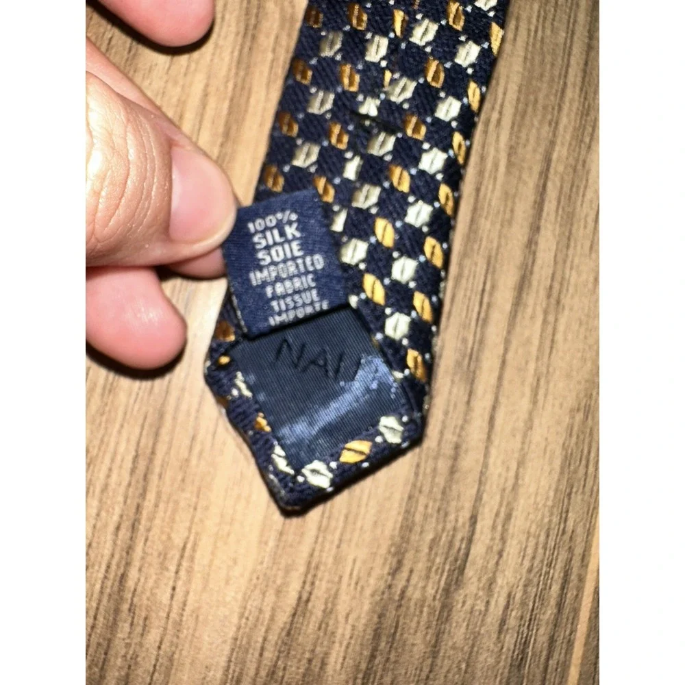 Nautica Men's Neck Tie‎ Blue 100% Silk